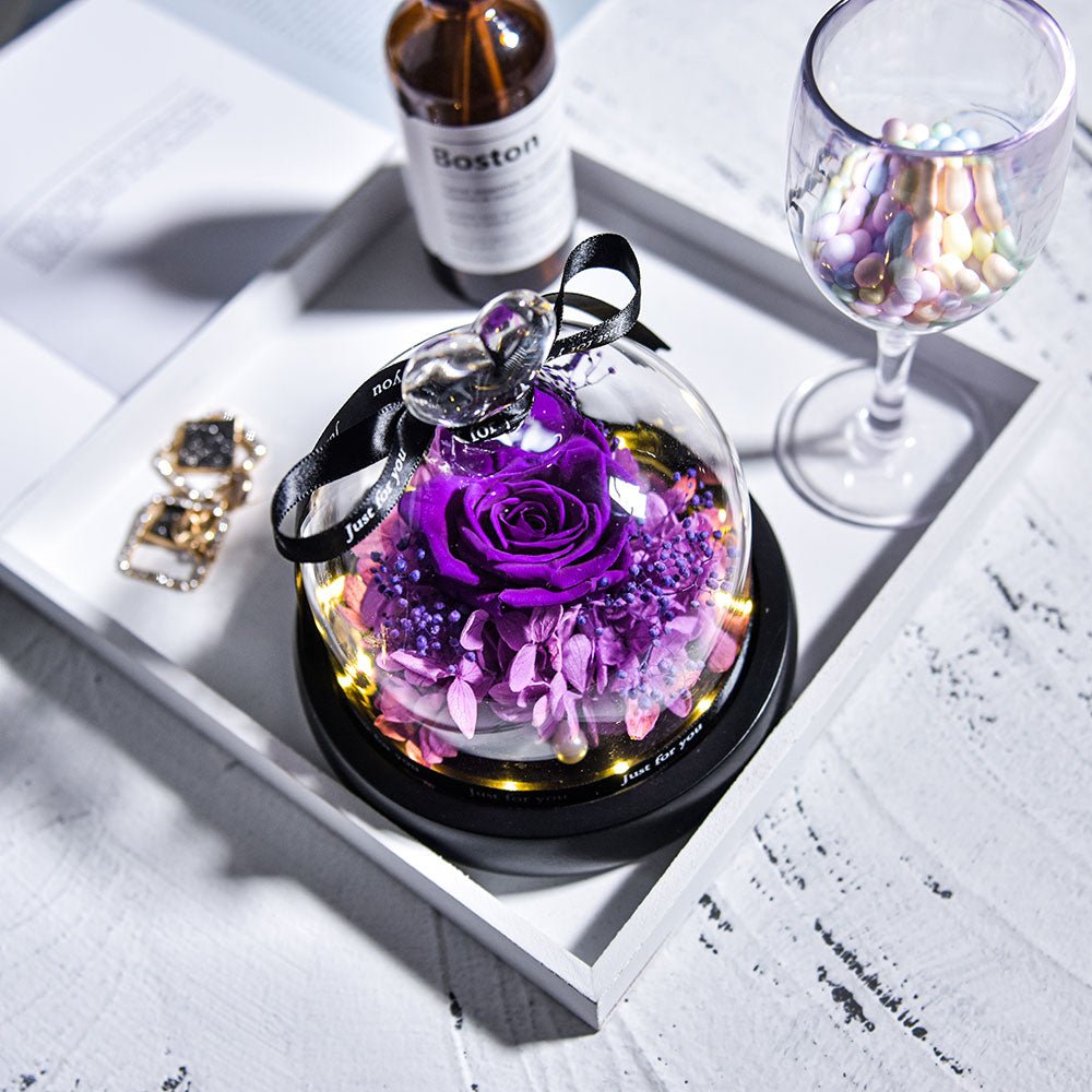 Supreme Eternal Rose with Designer Bell (Choice of color)