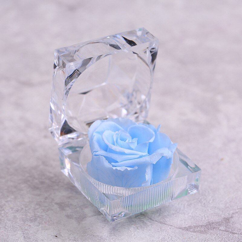 Eternal Rose small glass box (choice of color)