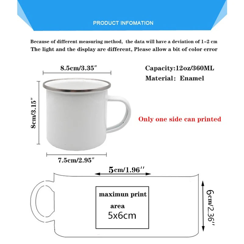 Rustic Enamel Mug - Unique Gift for Mom