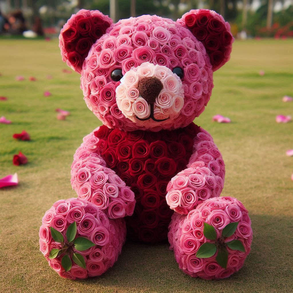 The Enchantment of a Bear Made Out of Roses: A Unique Gesture of Love