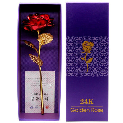 24K Gold Luminous Eternal Rose (Choice of Colors) - Eternal Rose Store