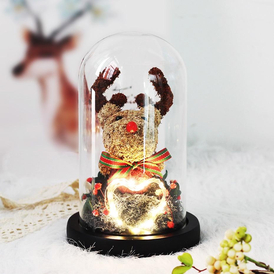 Christmas Tree & Reindeer Under Bell - Eternal Rose Store