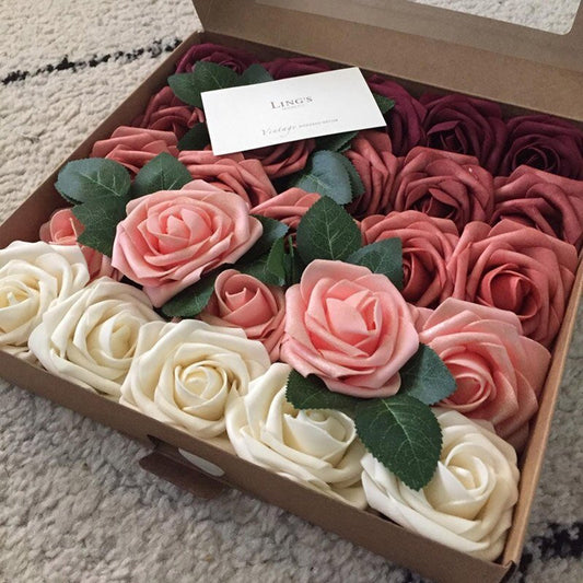 Elegant Artificial Pink Roses for Stunning Home Décor