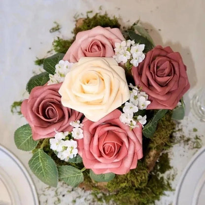Elegant Artificial Pink Roses for Stunning Home Décor