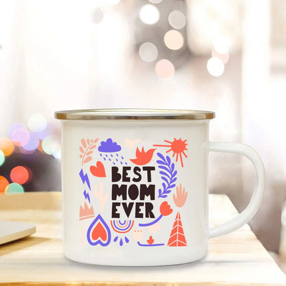 Rustic Enamel Mug - Unique Gift for Mom