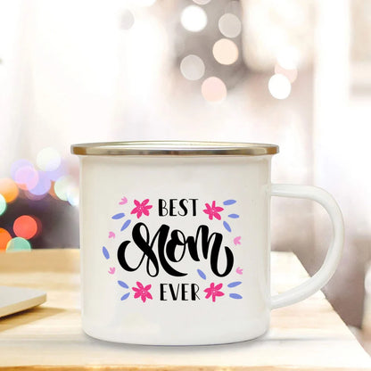 Rustic Enamel Mug - Unique Gift for Mom