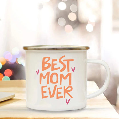 Rustic Enamel Mug - Unique Gift for Mom